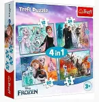 Trefl FROZEN Puslede komplekt, 4 tk
