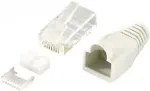 EQUIP Steckersatz Cat6 ungeschirmt RJ45 100Stk transp. Polybeutel