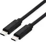ROLINE VALUE 11.99.9082 USB cable USB4 Gen 3x2 1 m USB C Black
