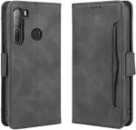 Muu Kaitse&uuml;mbris kaanega, HTC Desire 20 Pro, kaarditaskutega, must