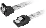 SHARKOON SATA III Kabel kątowy biały - 45 cm