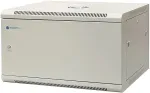 EMITER NET Single-wall hanging cabinet 19" 6U, full sheet metal doors, 600&times;600&times;370mm width/depth/height. EM/AP6606-B