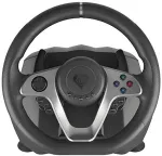 Joystick NATEC GENESIS Seaborg 400 Black, Silver USB Steering wheel + Pedals Nintendo Switch, PC, PlayStation 4, Playstation 3, Xbox 360, Xbox One, Xbox One S, Xbox One X