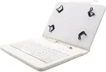 C-TECH universal case with keyboard 9.7-10.1" white