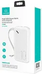 Usams Powerbank PB56 10000mAh 2xUSB White
