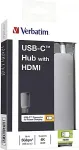 VERBATIM USB-C Adapter USB 3.1 GEN 1/ USB 3.0 x 2 HDMI