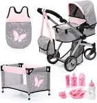 Bayer Doll's pram, crib City Star Mega set 18333AB