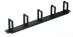 Triton 19" 1U rack panel, 60x30mm snap-in hook