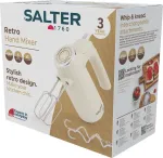 Salter EK6684CRMVDE Retro Hand Mixer