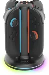 ILike - iPega SW2052 Charger Dock with RGB for JoyCon Controllers Nintendo Switch 2 Black