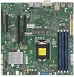 Emaplaat Super Micro SUPERMICRO X11SCZ-Q - Motherboard - micro ATX - LGA1151 Socket - Q370 - USB3.0, USB 3,1, USB-C - 2 x Gigabit LAN - Onboard-Grafik (CPU erforderlich) - HD Audio (MBD-X11SCZ-Q-O)