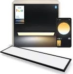 Philips Hue Aurelle rectangular panel light, Black, 120 x 30 cm | 2200-6500 Hue White Ambiance