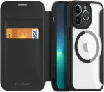 Dux Ducis Kaitse&uuml;mbris kaanega Skin X Pro MagSafe, Apple iPhone 15 Pro, must,