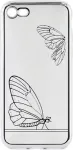 Tellur Cover Silicone for iPhone 7 Butterfly silver