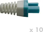 DATACOM Sleeve for RJ 45 connector blue/white 10 pcs.