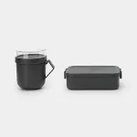 Brabantia Make & Take Lunch box set Plastic Grey 2 pc(s)