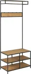 Home4you Esikunagi SEAFORD 77x40xH185cm, metsik tamm, MDF/melamiin, metall