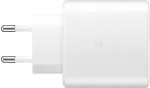 SAMSUNG Toalaadija adapter USB-C juhtmele, 45W, valge, Super Fast Charging 2.0 kiirlaadimine,