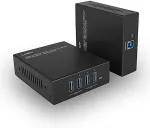 Lindy AV-signaali edastuss&uuml;steem LINDY USB 3.2 Gen 1 Cat.6A HDBaseT pikendaja 100m