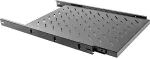 LANBERG Fixed shelf 1U 19" 465x750mm black
