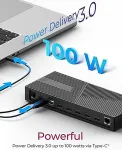 Raidsonic ICY BOX IB-DK2246AC, docking station (black, USB-C, HDMI, DisplayPort)
