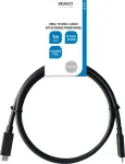 DELTACO USB3.2 gen2, USB-C - USB-C, 5A EPR, 1m, must