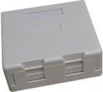 DATACOM Double socket CAT5E UTP above the surface, self-tapping, white