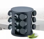 Maestro MR 1725 Black Spice Jar Set, 12 Pieces