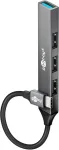 Goobay Slim 4-Port USB Hub, USB-C to USB-A, 5 Gbit/s | 74457