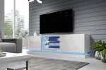 Cama MEBLE Cama TV cabinet QIU 200 MDF valge gloss/valge gloss
