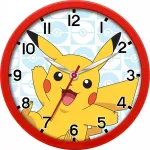 Kids Euroswan Wallclock Pokemon Pikachu 25cm