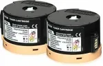 Tooner EPSON 0710 - 2er-Pack - High Capacity - Schwarz - Original - Tonerpatrone - f&uuml;r WorkForce AL-M200DN, AL-M200DN Double pack bundle ETD, AL-M200DW, AL-MX200DNF, AL-MX200DWF (C13S050710)