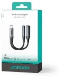 JOYROOM USB-C to 3.5mm / USB-C Audio Cable SY-C02, 0.14m, Black