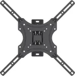 Maclean TV Mount / Bracket, max VESA 400x400, 32-55", up to 25 kg, black, tilt adjustment 0&deg;&ndash;-15&deg; and swivel adjustment +90&deg;&ndash;-90&deg;, MC-190