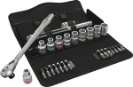 Wera 8100 SC 11 Zyklop Metal Ratchet Set -&nbsp;Shift lever, 1/2 drive, imperial