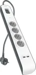 BELKIN Surge Prot. Strip 4outlet 2xUSB-A, 2m Cabel BSV401vf2M-V2