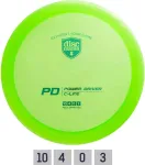 Discmania Discgolf Distance Driver C-LINE PD Green 10/4/0/3
