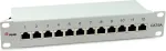 EQUIP 10" Patchpanel 12xRJ45 Cat6a FTP 1U 500MHz RAL7035