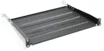Digitus Shelf for cabinets 350mm 19" 483x350mm 1U black with adjustment and support