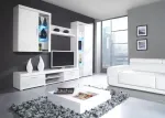 Cama MEBLE Cama hanging kuvar cabinet SAMBA valge/valge gloss