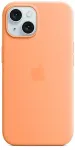 APPLE iPhone 15 Silicone Case with MagSafe - Orange Sorbet