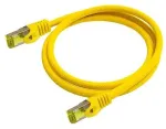 Python&reg; Series Python Patchkabel mit Cat.7 Rohkabel S/FTP PiMF halogenfrei 1,5m gelb