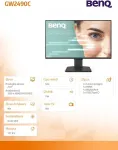 BenQ Deutschland Monitor Benq GW2490C computer 60.5 cm (23.8") 1920 x 1080 pixels Full HD Black