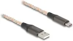 DELOCK USB 2.0 Kabel Typ-A zu USB Type-C mit RGB Beleuchtung