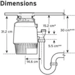 ISE Food waste disposer EVOLUTION PLUS 1000EC