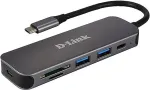 D-Link DUB-2325 6-in-1 USB-C Hub mit HDMI/USB-PD/SD-Reader retail