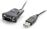 StarTech.com USB 2.0 auf Seriell RS232 / DB9 / DB25 Adapterkabel - St/St - USB zu Seriell Adapter/ Konverter Kabel - Serieller Adapter - USB 2.0 - Grau