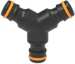 FISKARS 1027070 water hose fitting Hose connector Polypropylene (PP), Rubber Black, Orange 1 pc(s)