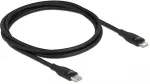 DELOCK Daten- und Ladekabel USB Type-C&trade; zu Lightning&trade; f&uuml;r iPhone&trade;, iPad&trade; und iPod&trade; schwarz 1 m MFi
