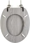 Beldray LA00000074GRYPEU7 Wooden Toilet Seat